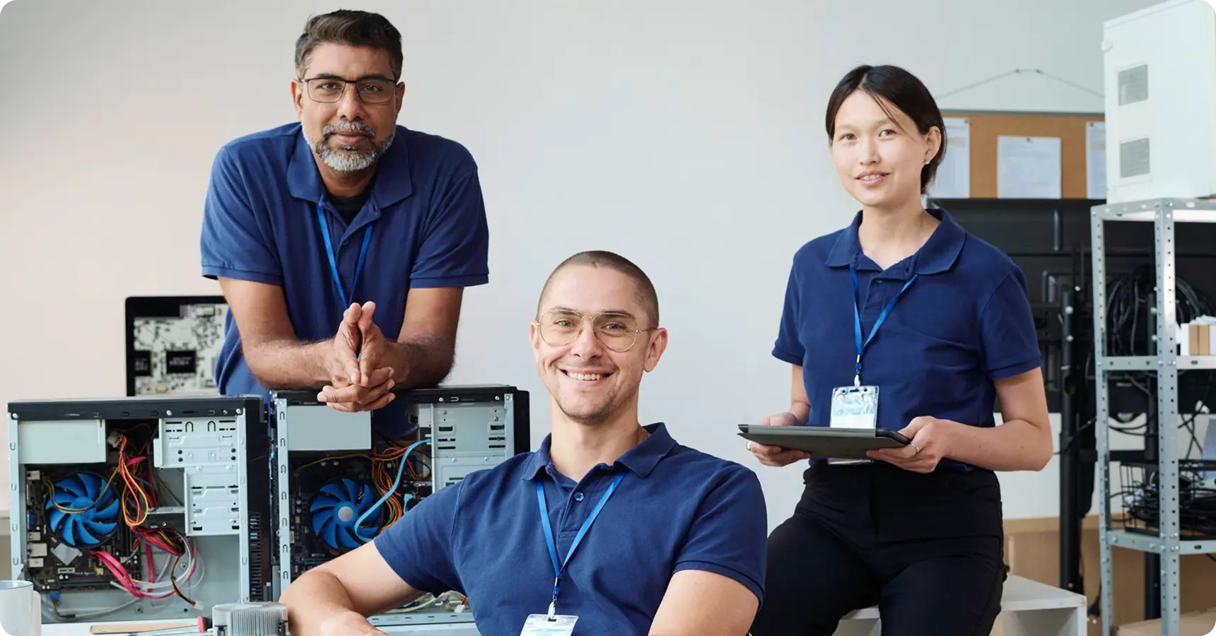 Experienced Apple device repair technicians at Srinivasa Apple Care